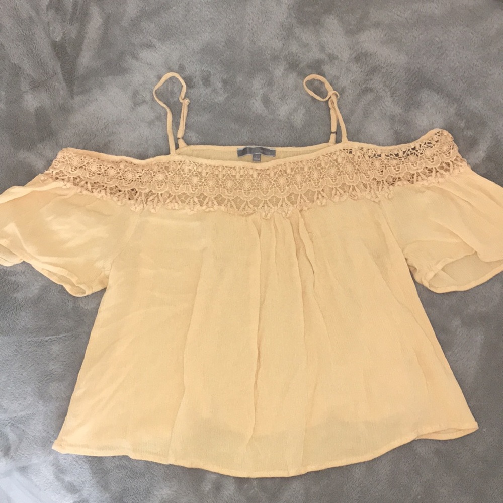 Yellow Off the Shoulder Top 🐥